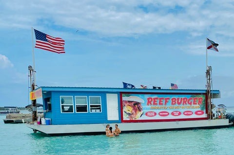 Reef Burger food barge